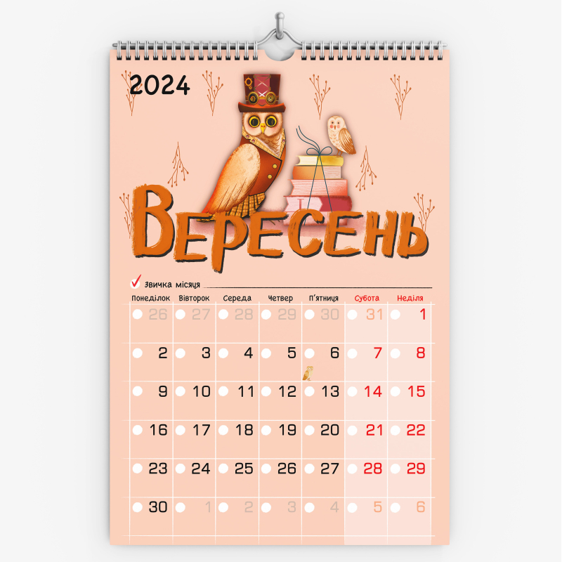 Настінний календар-планер "Рік мрій і фантазій" на 2024 рік. + стікерпак